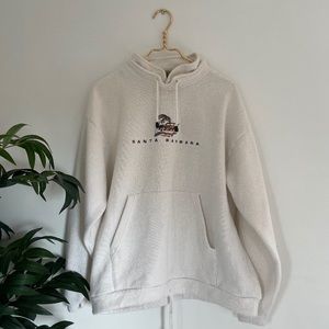 Santa Barbara Beach White Pullover Sweater Size XL